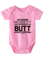 Baby Boys Casual That Awkward Short Sleeve Onesie Clothes