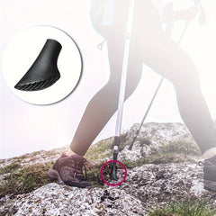 Trekking Pole Tips Replacement Protectors Rubber Hiking Pole Tips