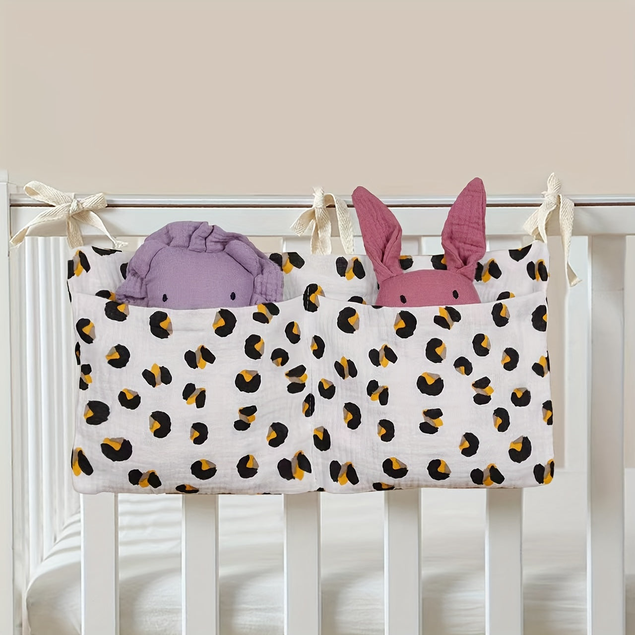 Baby Bed Storage Bag Stroller Hanging Bottle Diaper Teething Toy Gum Storage