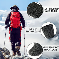 Men's Athletic Wool Socks Running Outdoor Sports Shock Absorbing