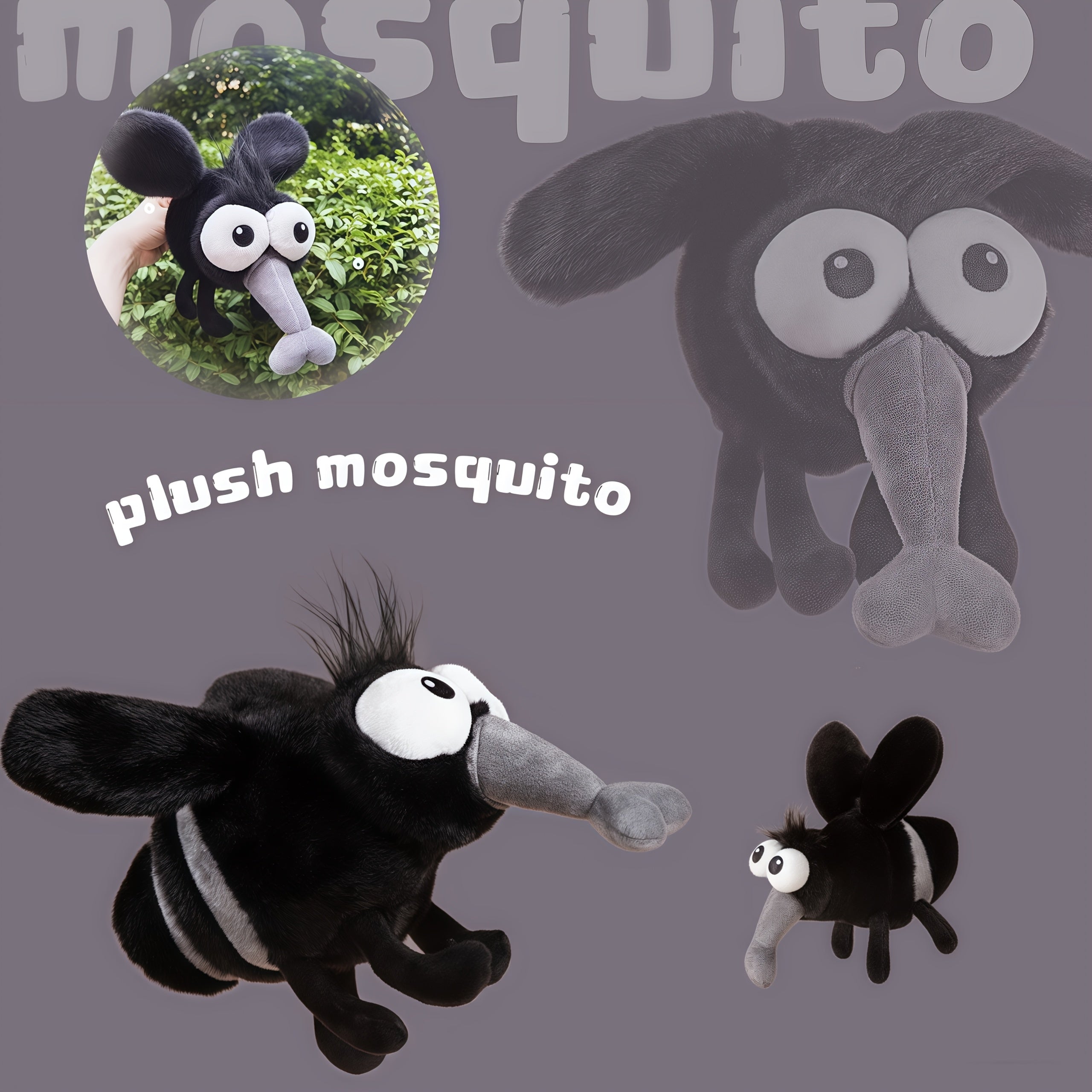 Simulated Mosquito Plush Toy Funny Animals Decorative Unique Plush Gift