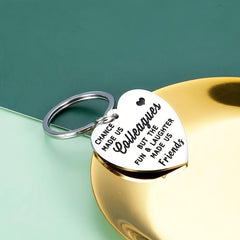Vintage Heart Shaped Stainless Steel Carabiner Keychain