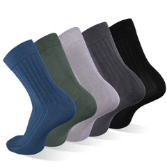 5pairs Men's Mid Calf Running Socks for Shoes Sports Tennis Sneakers