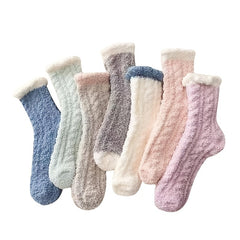 Men's Cozy Fleece Crew Socks for Winter