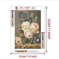 DIY Diamond Flower Painting Rhinestone Craft Wall Art Home Decor
