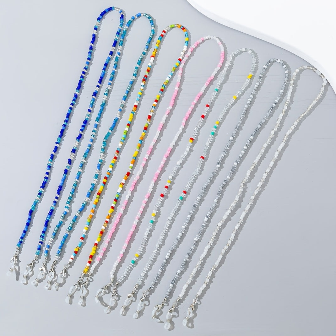 Colorful Beaded Glasses Chain Strap for Women Girls