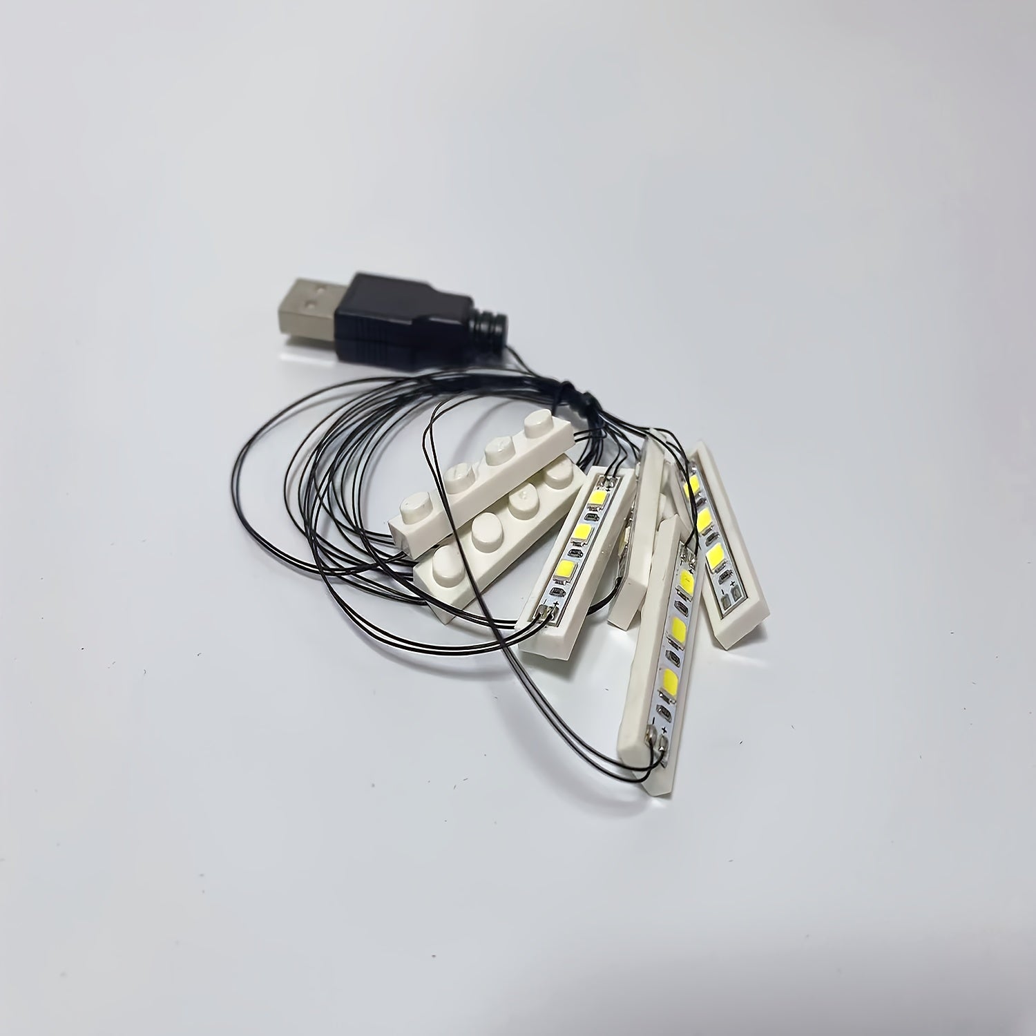LED Building Block Lighting Kit 4 Warm 1x4 Bricks