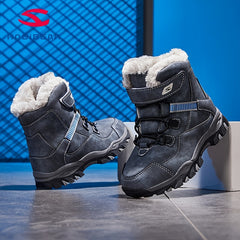 Men's Warm Fleece Snow Boots Non slip Ankle Boots