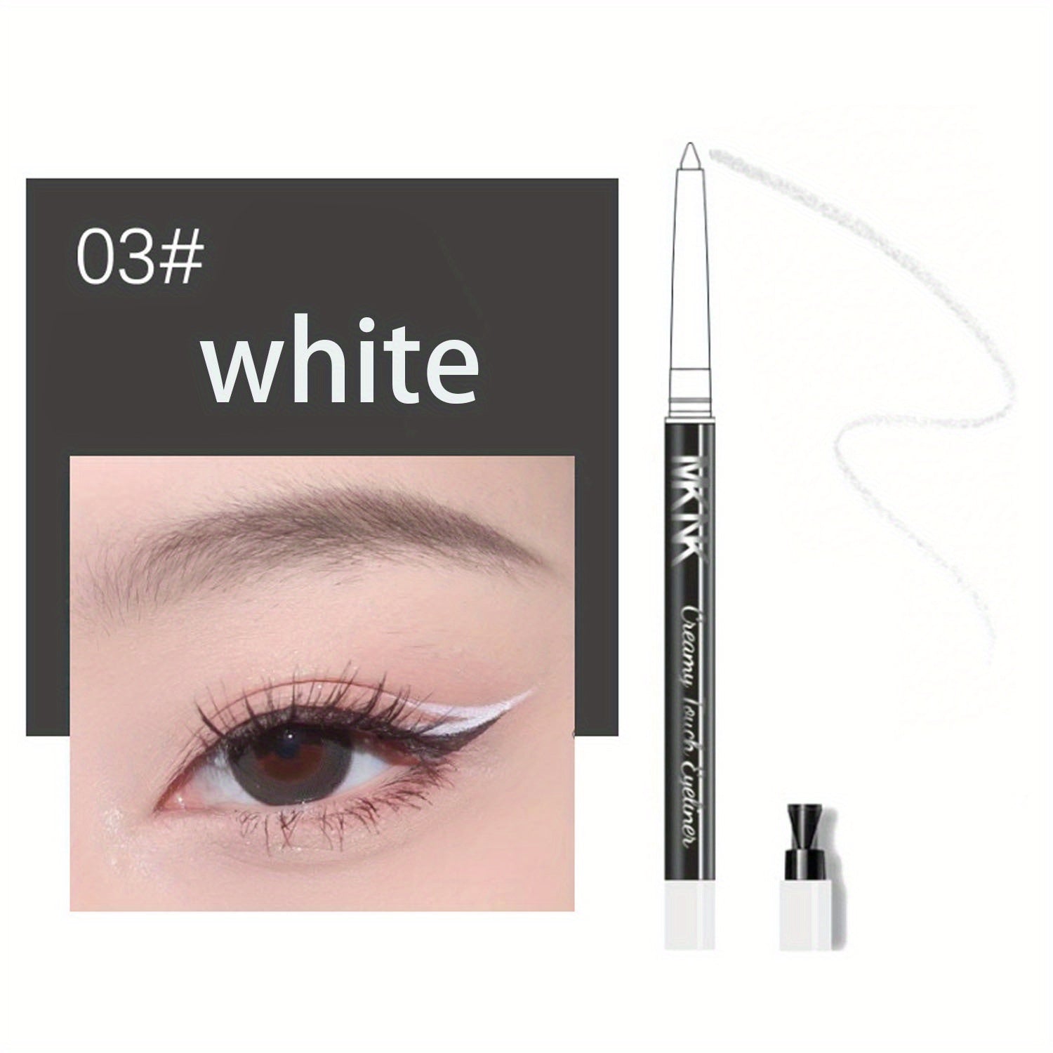 3 Colors Eyeliner Gel Pen Waterproof Automatic Smudge Proof