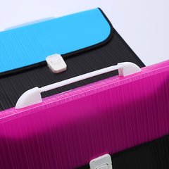Portable Test Paper Bag Data Folder Storage Clip Accordion Bag