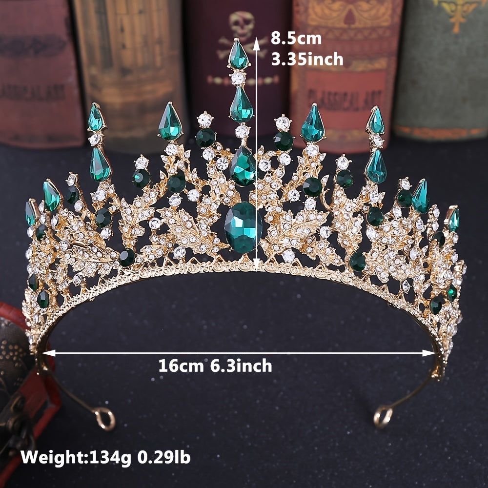 Crystal Wedding Tiara Rhinestone Princess Crown Bridal Costume Jewelry
