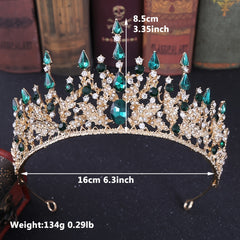 Crystal Wedding Tiara Rhinestone Princess Crown Bridal Costume Jewelry