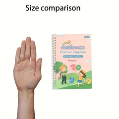 4pc Kids' Handwriting Workbooks Grooved Pages Writing Stickers & Pen