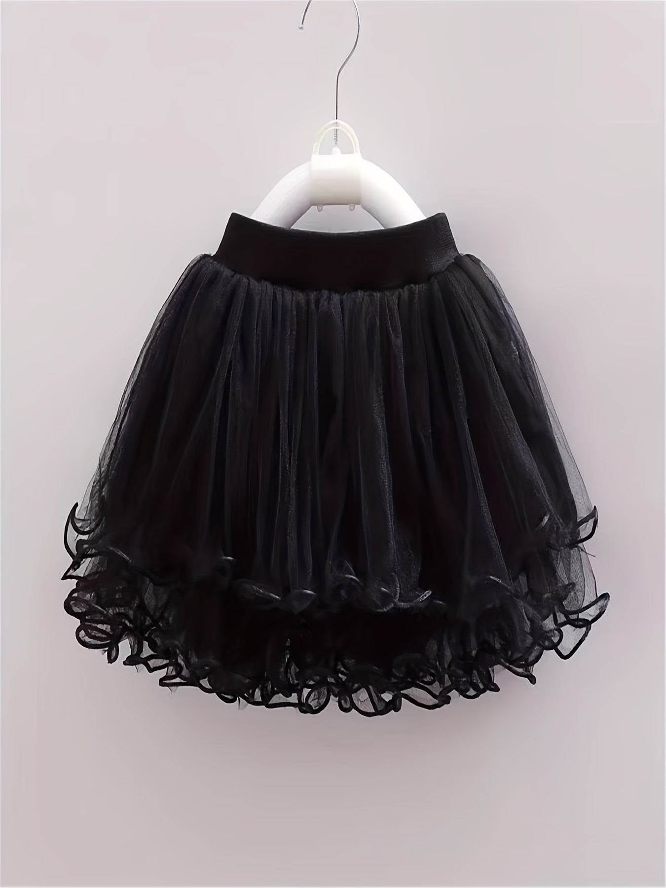 Princess Tutu Skirt with Pearls and Flower Fringes for Party