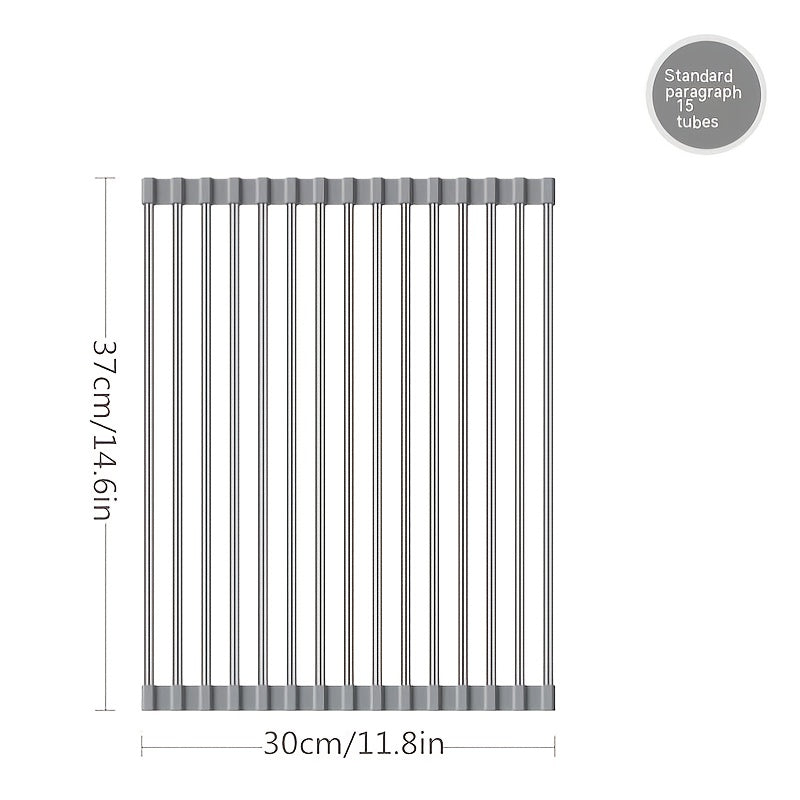 Roll Up Dish Drying Rack Foldable Sink Mat