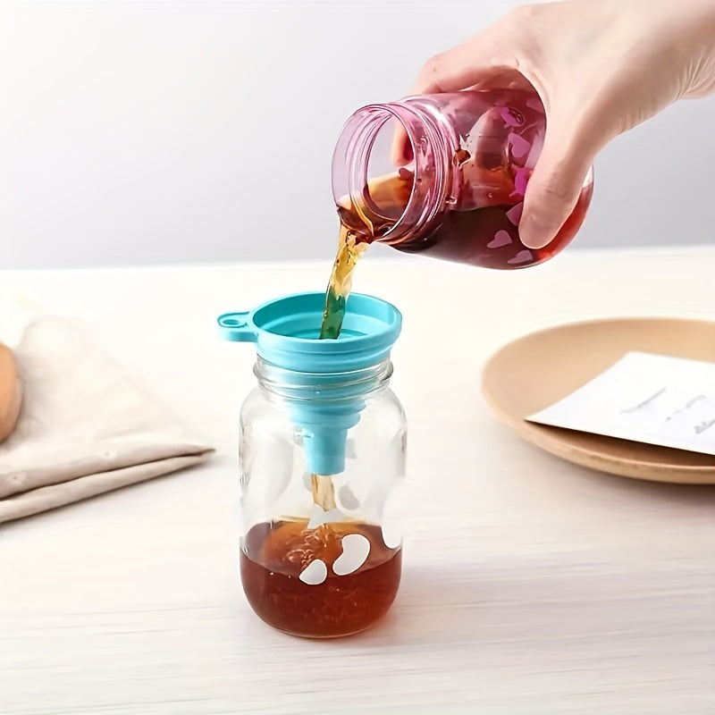 1pc 6pcs Funnel Foldable Kitchen Supplies Honey Funnel Kitchen Utensils