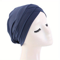 Solid Head Wrap Elastic Hijab Bonnet Women Chemo Hats