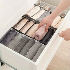 Grids Underwear Organizer Foldable Socks Divider Closet Storage Box