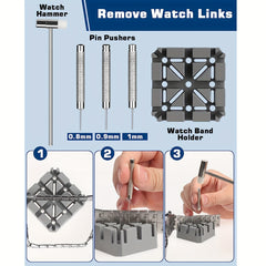 Watch Band Strap Link Pins Remover Repair Tool Spring Bar Tool Set