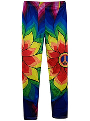 Floral Print Skinny Stretchy Leggings High Waist