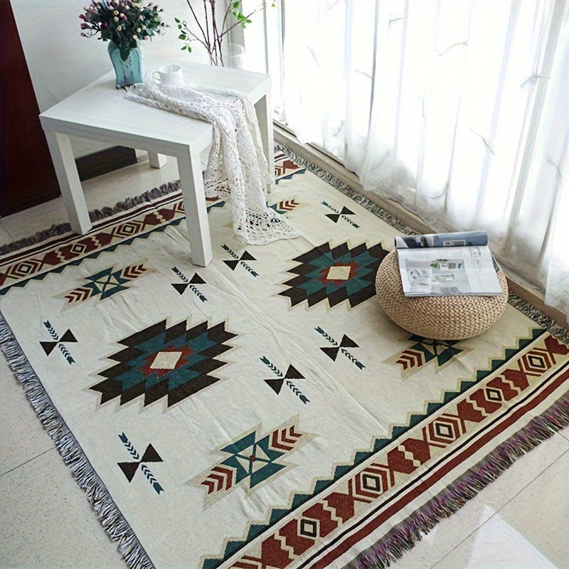 Vintage Picnic Mat Bohemian Style Blanket for Camping