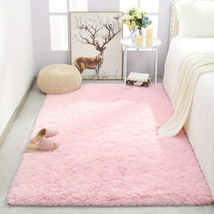 Large Plush Rug 3' x 28ft, 5' x 25ft - Non Slip Washable Soft Area Carpet
