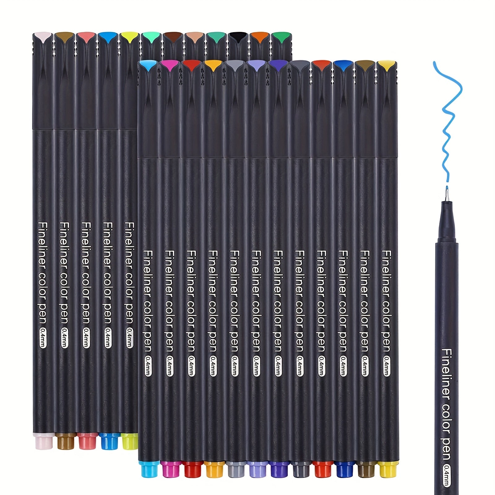 60 Vibrant Colors Journal Pens Fine Tip for Note Taking Art Projects