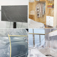 Home Improvement Masking Film Dustproof Plastic Film Car Spray Paint Masking