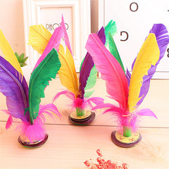 Chinese Jian ZI Colorful Feather Shuttlecock for Exercise