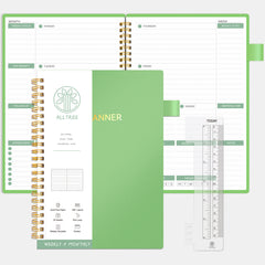 Undated Weekly Planner with Habit Tracker Spiral Notebook