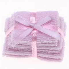 Mini Dollhouse Bath Towel Set Pink Hand Towels