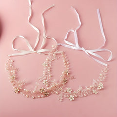 Flower Charm Hairband Rhinestone & Crystal Headband Bridal Wedding Accessory