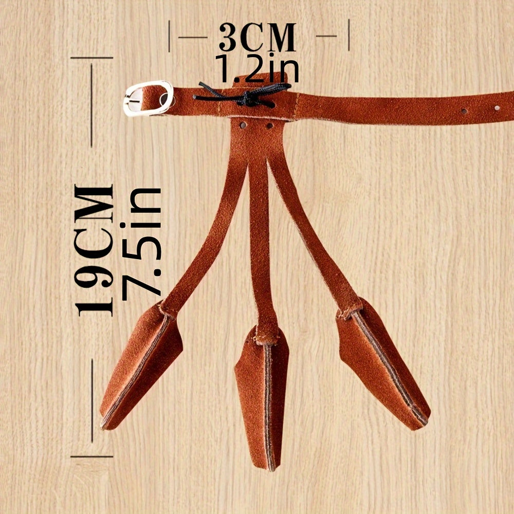 Suede Leather Three Finger Tab for Compound Bow