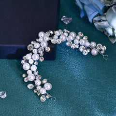 Pearl & Rhinestone Bridal Headband for Weddings