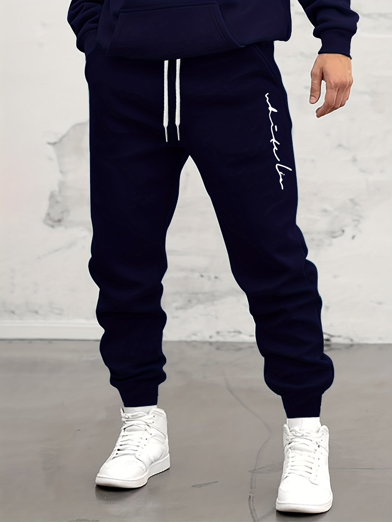 Drawstring Sweatpants Men's Casual Loose Fit Joggers