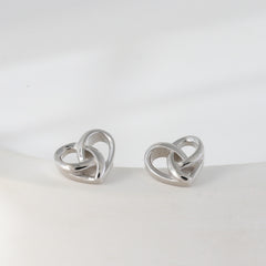 925 Silver Heart Stud Earrings, Hypoallergenic Jewelry for Teens