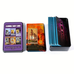 Gilded Edge Tarot Deck & Tin Box Board Game Set