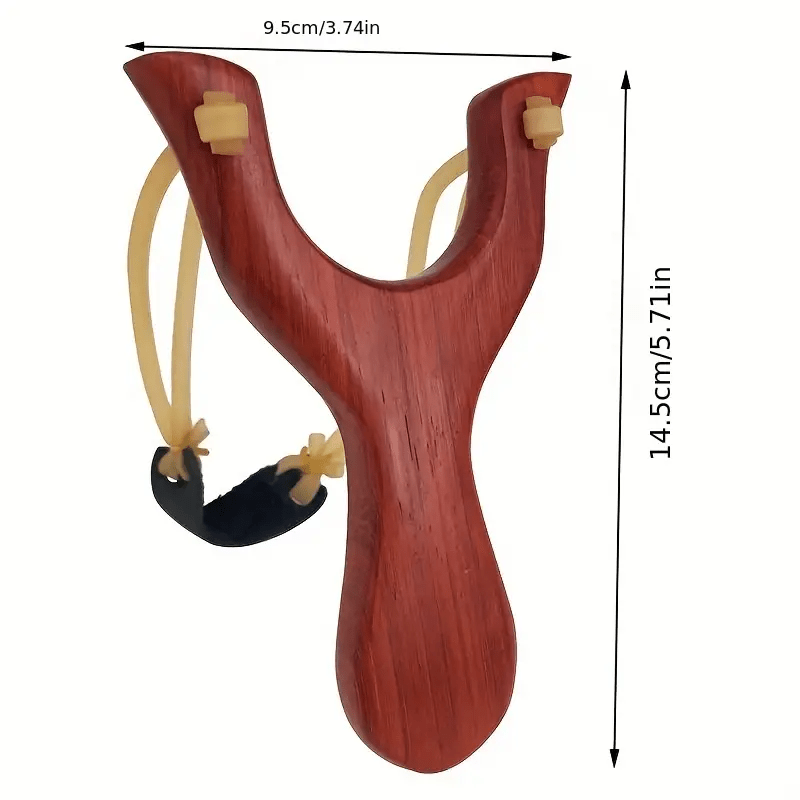Outdoor Wooden Slingshot Toy for Play and Target Shooting