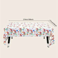 Star Style Event Party Birthday Tablecloth Peva Waterproof 137x274cm