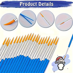 33pc Painting Set with Canvas, Easels, Brushes - Creative Art Project Supplies
