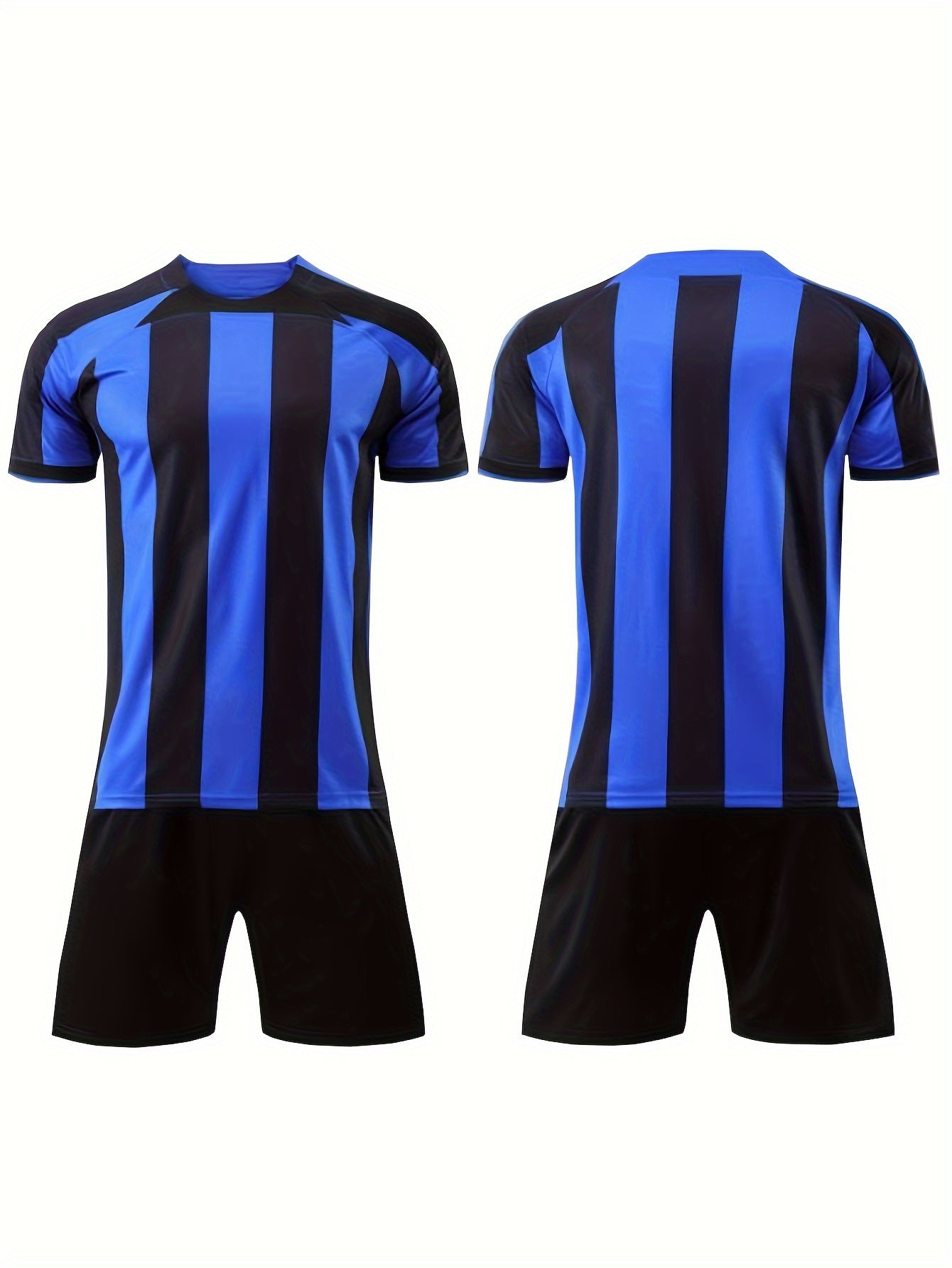 2Pcs Boys Soccer Jersey & Shorts Set Quick Dry Football Clothes