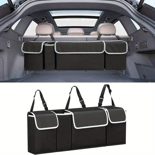 Car Trunk Storage Bag with 4 Pockets