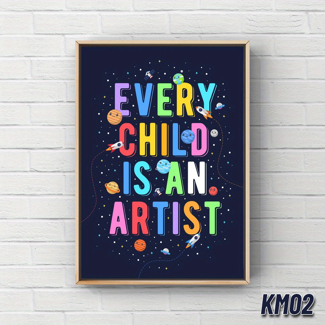 Outer Space Poster for Kids Room Decor