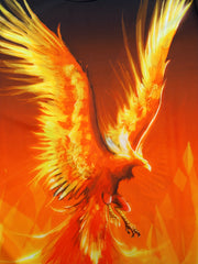 Men's Phoenix Graphic T-shirt 3D Digital Print Casual Loose Tee