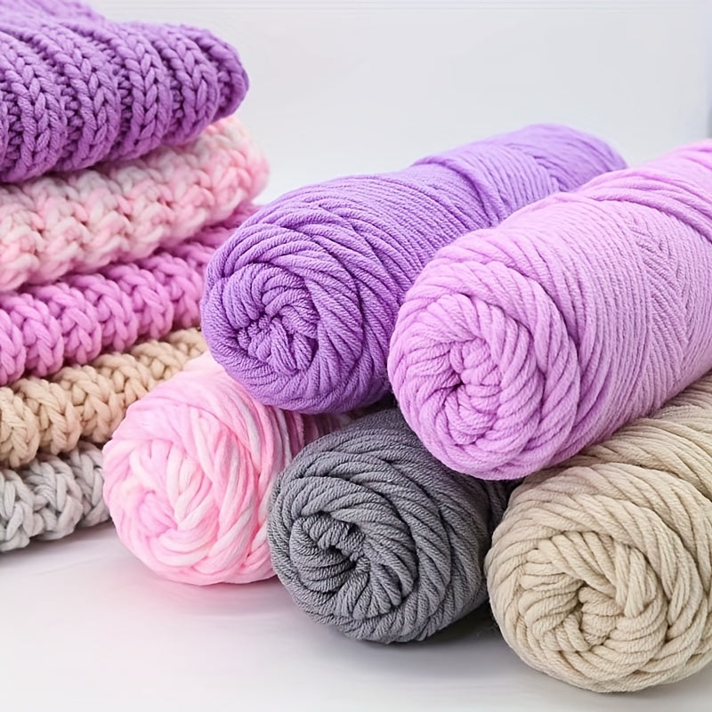 1pc 100 Acrylic 8 strand Lover Cotton Wool Hand knitted Medium Thick Wool