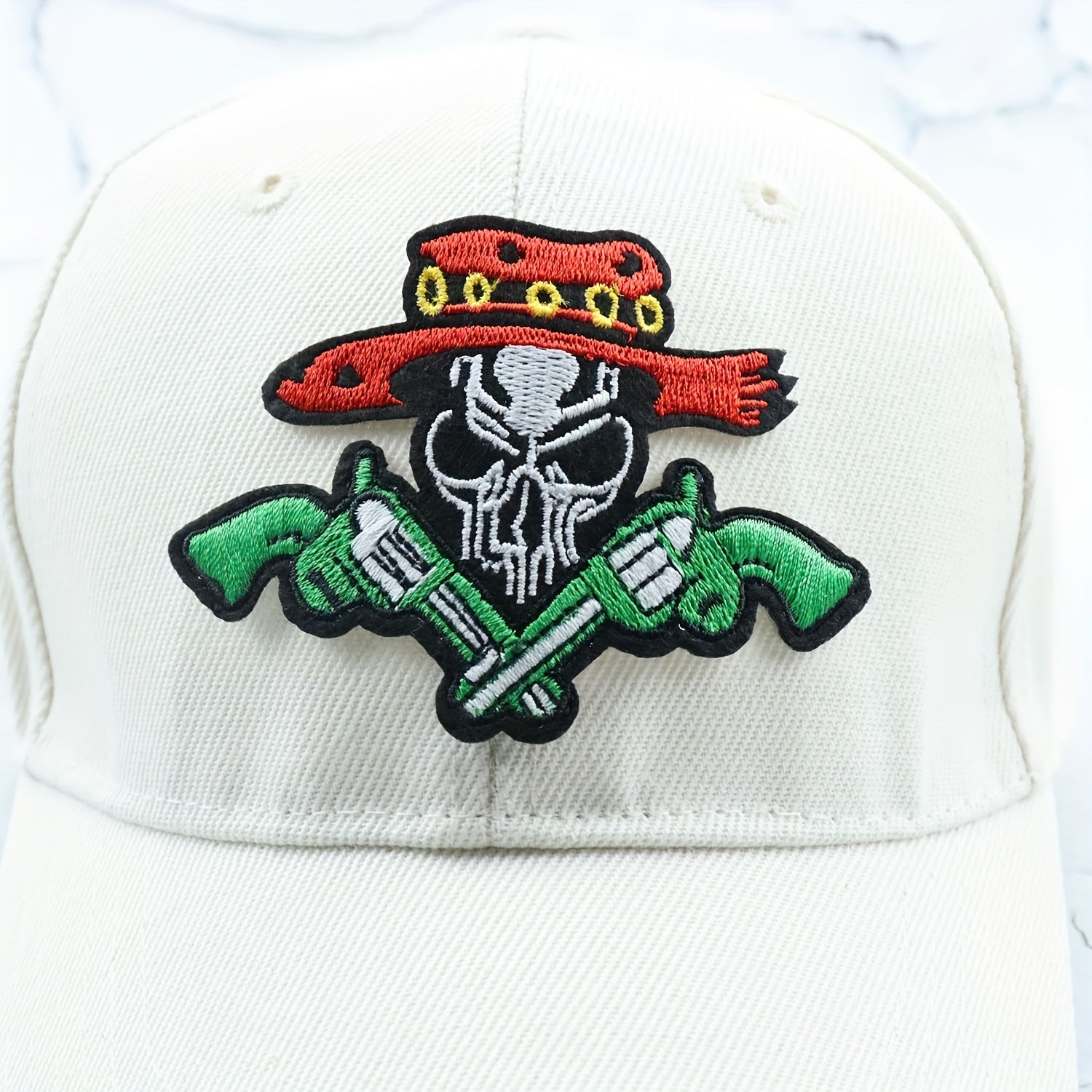 Cowboy Skull Embroidery Baseball Cap Outdoor Dad Hat Adjustable Sunscreen