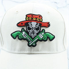 Cowboy Skull Embroidery Baseball Cap Outdoor Dad Hat Adjustable Sunscreen