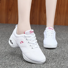 Arch Support Mesh Dance Shoes Non Slip Comfortable Air Cushion Shock Absorption