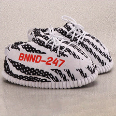 Men's Cozy Striped Indoor Slippers Warm & Soft House Shoes for Winter