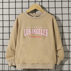LOS ANGELES Boys Crew Neck Pullover Sweatshirt Long Sleeve Tops Kids Clothing